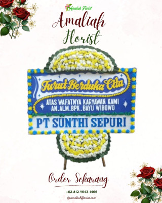 Papan Bunga Duka di Monggol