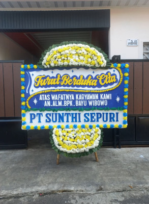Papan Bunga Duka di Monggol